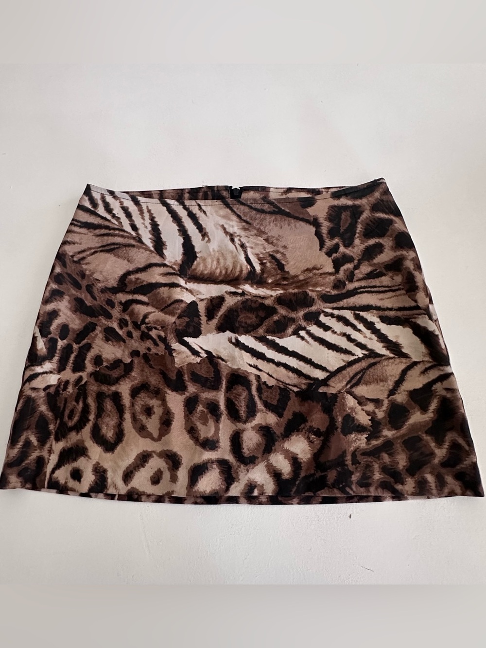 Vintage 90s iconic XOXO Animal Print Mini Skirt indie sleeze it girl